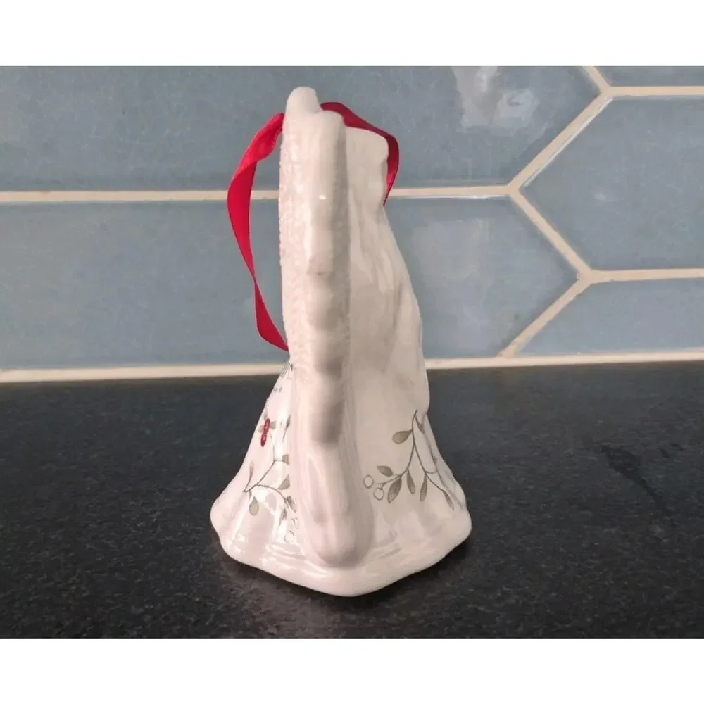 Vintage Pfaltzgraff Winter Berry Angel Christmas Ornament